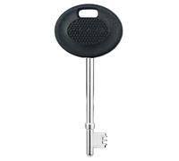 ROKEL Radar Disabled Toilet Key UK - 1 Black Metal Key for Public Accessible Toilets. Durable, Waterproof, Easy Turn Access, Universal Fit for Elderly & Mobility Impaired Users (Black, 1 Pack)