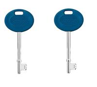 ROKEL Radar Disabled Toilet Key UK - 2 Blue Metal Key for Public Accessible Toilets. Durable, Waterproof, Easy Turn Access, Universal Fit for Elderly & Mobility Impaired Users (Blue, 2 Pack)