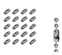 ROKEL Roller Blind Chain Connectors - 20 Pcs Stainless Steel Blind Cord Connector Clips for Roman & Vertical Blinds - Easy Fit Window Blind Repair Parts (Stainless Steel-20Pcs)
