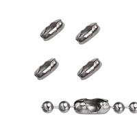 ROKEL Roller Blind Chain Connectors - 4 Pcs Stainless Steel Blind Cord Connector Clips for Roman & Vertical Blinds - Easy Fit Window Blind Repair Parts (Stainless Steel-4Pcs)