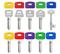 ROKEL Square Key Covers Caps - 5 Pcs Silicone Key Caps, Large 25-30mm Key Covers for Yale & House Door Keys, Flexible Key Identifiers, Key Toppers, Markers & Colour Coded Key Organiser