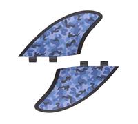Rokia R Twin Keel Fins FCS Surfboard Fins | High-Performance Fiberglass Reinforced Surfboard FCS Fin | 2 Pcs Set Board Fin Use for Softboard Hardboard Giliboard Surfing Longboard Shortboard