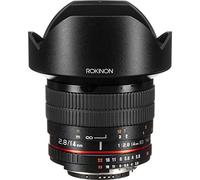 Rokinon 14mm f/2.8 IF ED UMC Ultra Wide Angle Fixed Lens w/Built-in AE Chip for Nikon Black