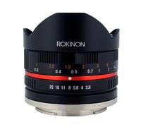 Rokinon 8mm F2.8 UMC Fisheye II (Black) Fixed Lens for Sony E-Mount (NEX) Cameras (RK8MBK28-E)