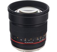 Rokinon AE85M-C 85mm F1.4 Aspherical Lens with Built in AE Chip for Canon DSLR Cameras (Black)