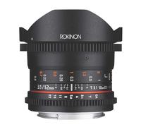 Rokinon Cine DS 12mm T3.1 Ultra Wide Cine Fisheye Lens for Nikon DSLR Cameras - Full Frame Compatible