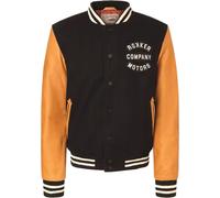 Rokker College, textile jacket XL Dark Blue/Light Brown