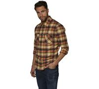 Rokker Freemont Flannel Shirt, brown-beige, size L for Men