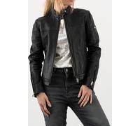 Rokker Ginger Ladies Motorcycle Leather Jacket, black, size L for Women