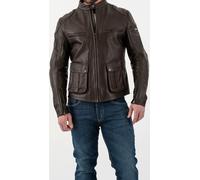 Rokker Goodwood Motorcycle Leather Jacket, brown, size 2XL for Men