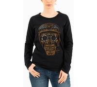 Rokker La Catrina Ladies Longsleeve, black, size M for Women
