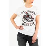 Rokker Lost Riders Ladies T-Shirt, white, size S