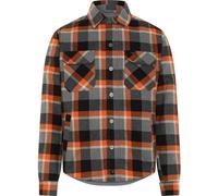 Rokker Memphis Rider Motorcycle Shirt, grey-orange, size 3XL for Men