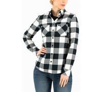 Rokker Pasadena Ladies Shirt, grey-white, size S for Women