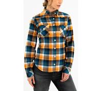 Rokker Sarasota Ladies Shirt, blue-yellow, size M for Women