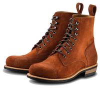 Rokker Urban Rebel Motorcycle Boots, dark brown/red, size 40
