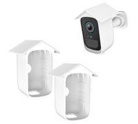 ROKOLOOM Silicone Cover/Leather Case for eufy Security eufyCam 2C Cam and eufyCam 2C Pro, UV and Rain Protection (White)