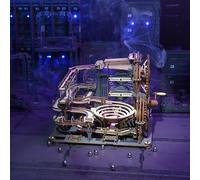 ROKR 3D Puzzle Marble Run Model Spaceport Electric Model Xmas Gift Adults-Choose