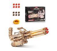 ROKR 3D Puzzle Model Kits to Build Mechanical Building Construction, 3D Wooden Model Kits for Adults Toys with Rubber Bands, Gifts for Teen and Adults, LQA01