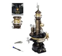 ROKR 3D Puzzle Plastic Mechanical 3D Model Kits for Adults to Build, DIY Crafts Gifts, Industrial City (Navi Lighthouse), CGM01
