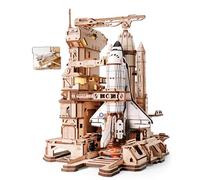 ROKR 3D Puzzle Space Shuttle Wooden Puzzle, Wooden Model Kits for Adults Model Building Kits Birthday Gifts for Kids and Adults, Space Shuttle, LKA02