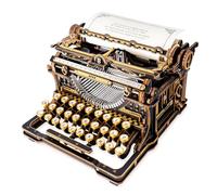 ROKR 3D Puzzle Typewriter Mechanical Wooden Puzzle Classic version, LK703B