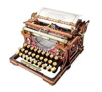 ROKR 3D Puzzle Typewriter Mechanical Wooden Puzzle Magic Version, LK703C