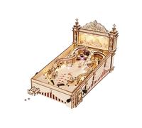 Puzzle 3D Wooden DIY Model LED Self Assemble Arcade Game Build Pinball Machine