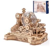 ROKR 3D Wooden Puzzle Marble Run Model Kits for Adults to Build,Gear Ball Challegne Building Toy,DIY Desk Decor Gifts for Men and Children