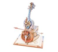 ROKR 3D Wooden Puzzle Model Kits for Adult to Build, Wooden models Magic Cello Music Box Mechanical Model Birthday Gifts for Teens and Adults (Symphony of Gorgeous Dreams)