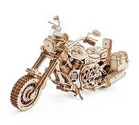 ROKR 3D Wooden Puzzle Model Kits for Adults to Build Mechanical Gears LK504 | Cruiser Motorcycle, DIY Wooden Puzzle, Vehicle Model