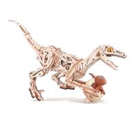 ROKR 3D Wooden Puzzle Velociraptor Dinosaur Model Kits For Adults To Build Mechanical Walking Dino Biomimetic Movement,189 PC (LD01)