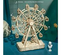 Robotime 3D Kit Rolife DIY Wooden Puzzle Music Box Ferris Wheel Music TGN01