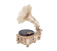 ROKR Classic Gramophone Electric Version Wooden 3D Puzzle LKB01D