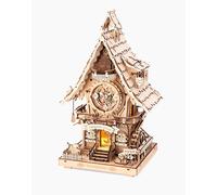 ROKR Cuckoo Clock (wood colour) Mechanical 3D Wooden Puzzle LC901