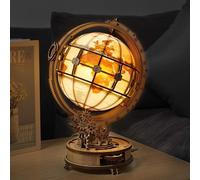 Rokr DIY LED Luminous Globe 3D Wooden Puzzle Model Kit Jigsaw Puzzle Model Kit