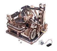 ROKR Marble Spaceport Marble Run 3D Wooden Puzzle Model Kit LGC01