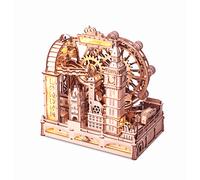 ROKR Marble Travel London 3D Wooden Puzzle DIY Marble Run Kit EGB01