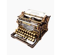 ROKR Mechanical Typewriter 3D Wooden Puzzle Model Kit LK703B (Classic Version)