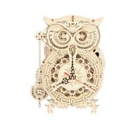 ROKR Owl Clock Mechanical 3D Wooden Puzzle LK503