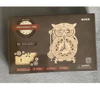 Robotime Owl Clock Wooden 3D DIY Model Kit Gift Teenage / Adult