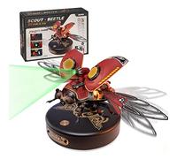 ROKR Plastic Model Kits Age 14+ For Adults to Build 3D Metal Puzzle Scout Beetle ABS And Metal Buds Insects Figurine cyberpunk Decoration Gift Idea For Toy Collectors Men(MI02)