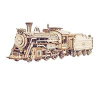 ROKR Prime Steam Express,Wooden Train Model kit for Adult,MC501