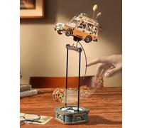 ROKR Road Tripper Balance Toy MCD03 3D Puzzle Gravity Swing Series Wooden Model Kits for Adults Teens DIY Retro Van Craft Kit Unique Gift for Men Women Desk Decor