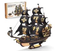 ROKR Wooden Model Kits for Adults,DIY Ship Model for Display, Collectors & Home Decor,Sailing Ship Building Set,The Seahorse Barque MCB02