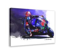 ROKSSY Fabio Quartararo - 2021 MotoGP Champ Poster Canvas Poster Wall Art Decor Print Picture Paintings for Living Room Bedroom Decoration 20x30inch(50x75cm)