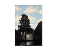 ROKSSY Rene Magritte The Empire of Light L’empire Des Canvas Poster Wall Art Decor Print Picture Paintings for Living Room Bedroom Decoration 20x30inch(50x75cm)