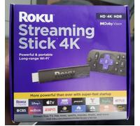 Roku Streaming Stick 4K Hdr Media Player Black