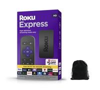 Roku Express HD Streaming Device with High-Speed HDMI Cable, Standard Remote (No TV Controls) and Fast Wi-Fi, Includes Pouch