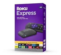 Express (New, 2023) HD Streaming Device with High-Speed HDMI Cable and Standard Remote (No TV Controls), Guided Setup and Fast Wi-Fi